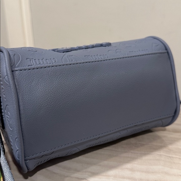 Juicy Couture Bag Blue Semi Charmed Logo Small Crossbody - Picture 10 of 17